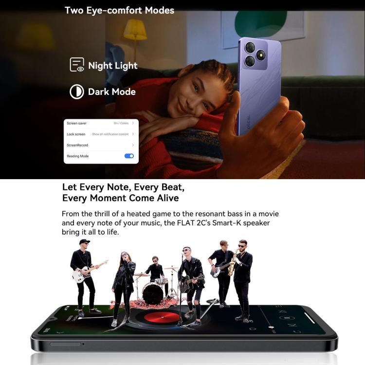 Blackview Oscal FLAT 2C, 2GB+64GB, 6.56 inch Android 14 Unisoc SC9863A T603 Octa Core, Network: 4G