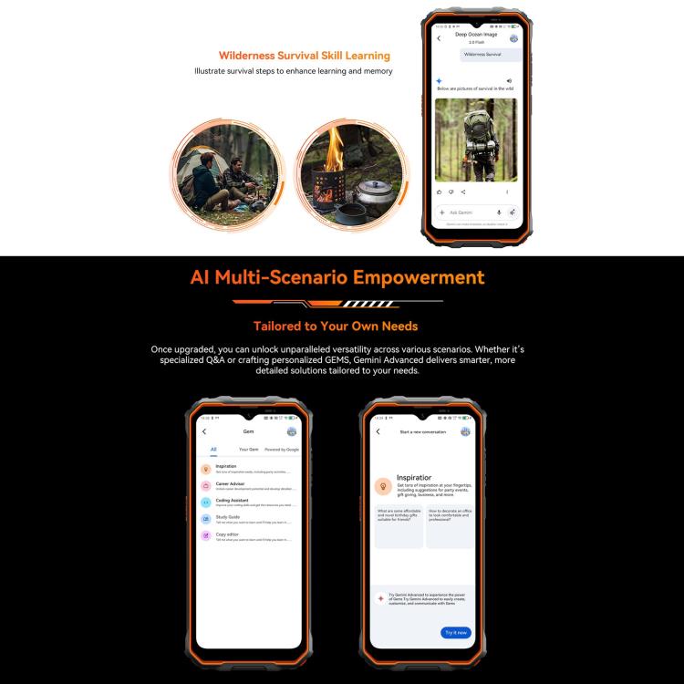 Blackview Oscal Marine 2, 4 GB + 64 GB, 6,56 Zoll, Android 15, Unisoc UMS9230E T615 Octa-Core-Prozessor, Netzwerk: 4G, OTG, NFC, 4 GB + 64 GB