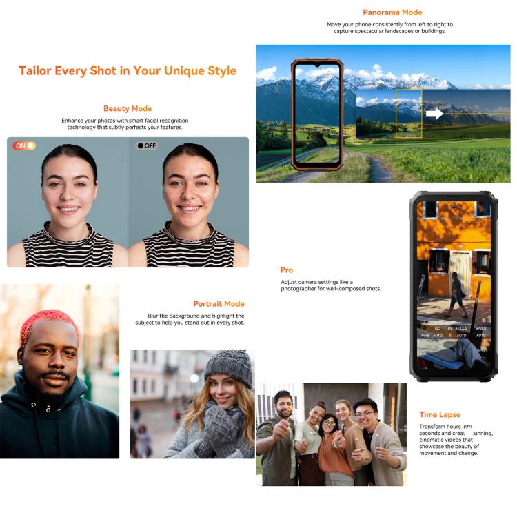 Blackview Oscal Marine 2, 4 GB + 64 GB, 6,56 Zoll, Android 15, Unisoc UMS9230E T615 Octa-Core-Prozessor, Netzwerk: 4G, OTG, NFC, 4 GB + 64 GB