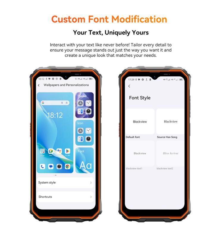 Blackview Oscal Marine 2, 4 GB + 64 GB, 6,56 Zoll, Android 15, Unisoc UMS9230E T615 Octa-Core-Prozessor, Netzwerk: 4G, OTG, NFC, 4 GB + 64 GB