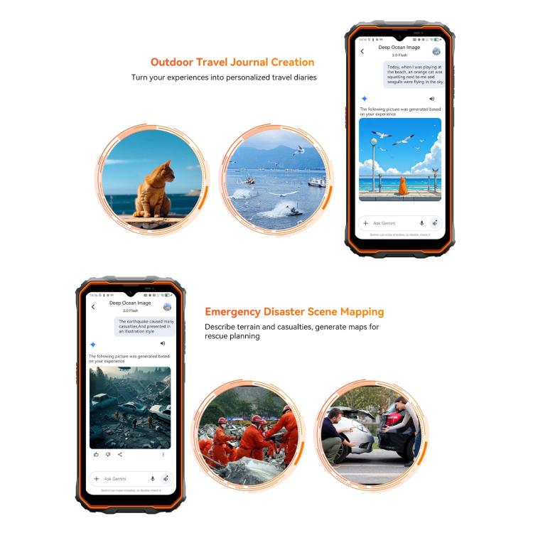 Blackview Oscal Marine 2, 4 GB + 64 GB, 6,56 Zoll, Android 15, Unisoc UMS9230E T615 Octa-Core-Prozessor, Netzwerk: 4G, OTG, NFC, 4 GB + 64 GB