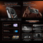 Blackview Oscal Pilot 3 5G Robustes Smartphone, 12 GB + 256 GB, Nachtsichtkamera, 6,56 Zoll, Android 15, MediaTek Dimensity 6300 Octa-Core-Prozessor, Netzwerk: 5G, OTG, NFC