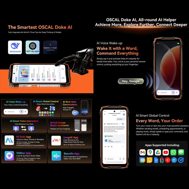 Blackview Oscal Pilot 3 5G Robustes Smartphone, 12 GB + 256 GB, Nachtsichtkamera, 6,56 Zoll, Android 15, MediaTek Dimensity 6300 Octa-Core-Prozessor, Netzwerk: 5G, OTG, NFC