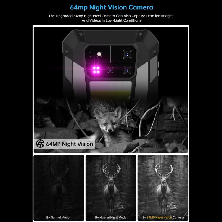 Unihertz Tank 4 Pro Projektor-Smartphone, robust, 18 GB + 1 TB, Nachtsicht, 6,73 Zoll, Android 13, Dimensity 8300 Octa-Core-Prozessor, Netzwerk: 5G, NFC, 18 GB + 1 TB