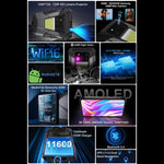 Unihertz Tank 4 Pro Projektor-Smartphone, robust, 18 GB + 1 TB, Nachtsicht, 6,73 Zoll, Android 13, Dimensity 8300 Octa-Core-Prozessor, Netzwerk: 5G, NFC, 18 GB + 1 TB