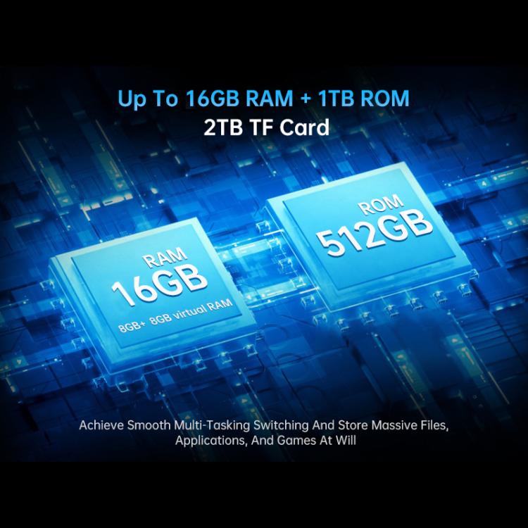 هاتف Unihertz Tank 4 Pro المتين مع جهاز عرض، 16GB+512GB، رؤية ليلية، شاشة 6.73 بوصة، أندرويد 13، معالج Dimensity 8300 ثماني النواة، شبكة 5G، NFC، 16GB+512GB