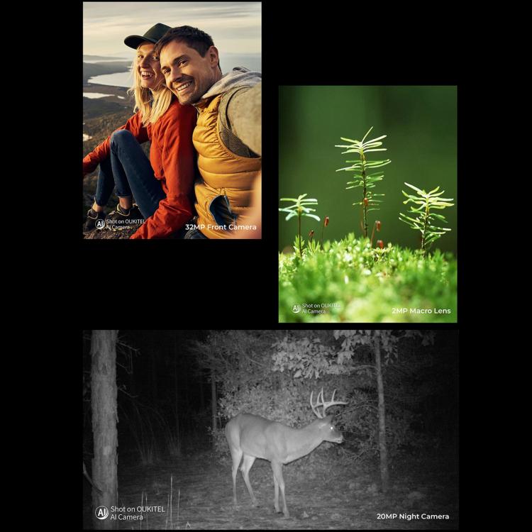 Oukitel WP100 Robustes Smartphone mit Laser-Entfernungsmesser, 12 GB + 512 GB, 200-MP-Kamera, Fingerabdrucksensor, 6,8 Zoll, Android 14, MediaTek Dimensity 7300 Octa-Core-Prozessor, NFC, OTG, Netzwerk: 5G, WP100