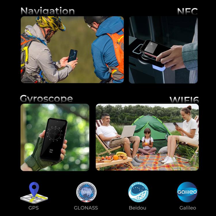 Oukitel WP56 Rugged Phone, 12 GB + 512 GB, 108-MP-Kamera, Fingerabdrucksensor, 6,8-Zoll-Display, Android 15, MTK Dimensity 7050 Octa-Core-Prozessor, NFC, OTG, 5G-Netzwerk