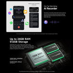 Ulefone Armor 33 Rugged Phone, 12GB+512GB, 6.95 inch Android 15 MediaTek Helio G100 Octa Core, Network: 4G, OTG, NFC, LED Light, Armor 33