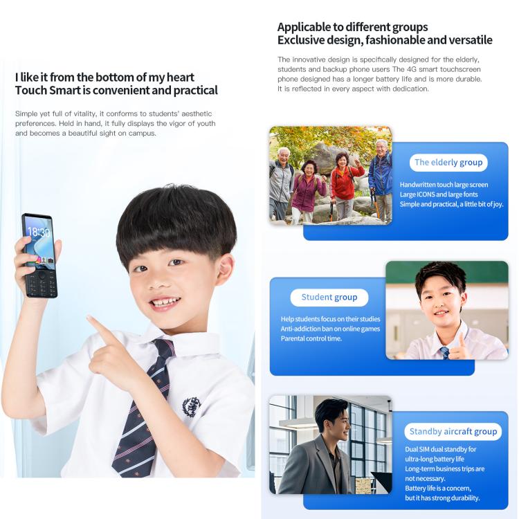 DOOV R70 Keypad Phone, 6GB+128GB, 4 inch Android 13 Mediatek MT6762 Octa Core, Network: 4G, Support Google Store, with Camera, With Camera