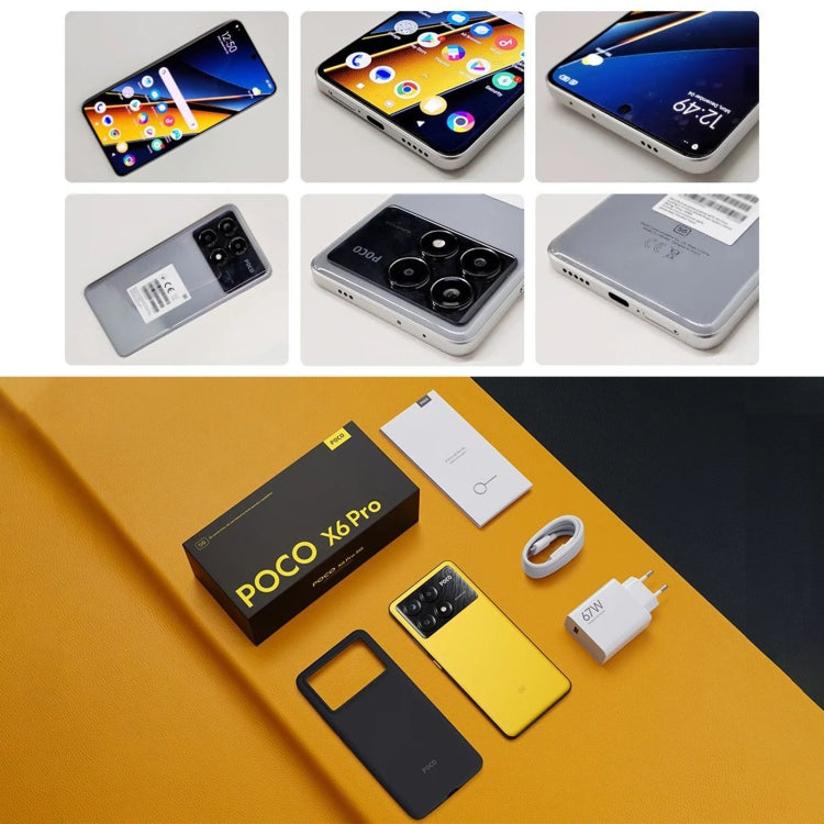 Xiaomi POCO X6 Pro Global, 12GB+512GB, In-screen Fingerprint, 6.67 inch Xiaomi HyperOS MediaTek Dimensity 8300-Ultra Octa Core 3.35GHz, NFC, Network: 5G