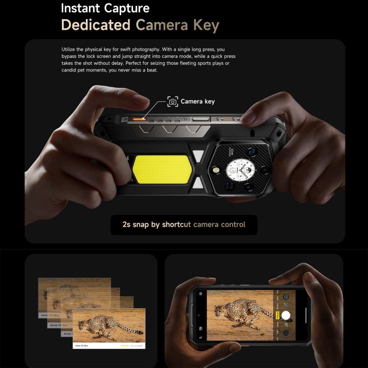 Ulefone Armor 29 Ultra Rugged Phone, 16GB+1TB, Night Vision, 6.67 inch + 1.04 inch Android 15 MediaTek Dimensity 9300+ Octa Core, Network: 5G, Versatile LED Light, Warning Light, Armor 29 Ultra