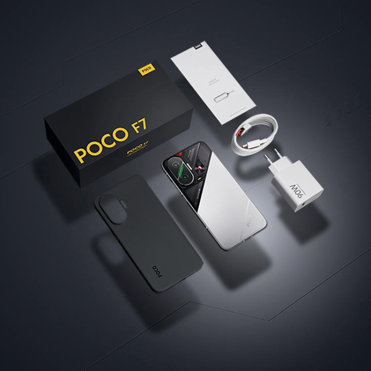 شاومي بوكو F7 العالمي، 12GB+256GB، بصمة إصبع مدمجة في الشاشة، شاشة 6.83 بوصة، شاومي HyperOS 2، سنابدراجون 8s الجيل الرابع ثماني النواة، NFC، شبكة: 5G، 12GB+256GB