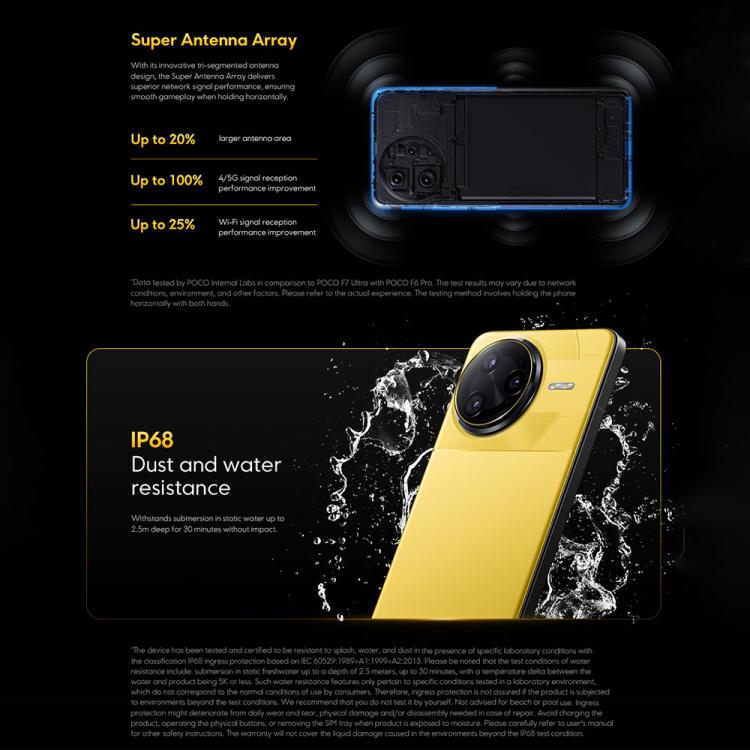 Xiaomi POCO F7 Ultra Global, 12GB+256GB, In-screen Fingerprint, 6.67 inch Xiaomi HyperOS 2 Snapdragon 8 Elite Octa Core, NFC, Network: 5G, 12GB+256GB