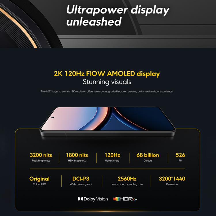 Xiaomi POCO F7 Ultra Global, 12GB+256GB, In-screen Fingerprint, 6.67 inch Xiaomi HyperOS 2 Snapdragon 8 Elite Octa Core, NFC, Network: 5G, 12GB+256GB