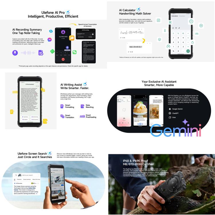 Ulefone RugKing, 8GB+256GB, IP68/IP69K Rugged Phone, 5.99 inch Android 15 Unisoc T7255 Octa Core, Network: 4G, NFC, OTG, RugKing
