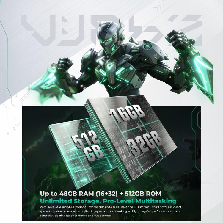 Oukitel WP62 Rugged Phone, 16GB+512GB, 108MP Camera, Fingerprint Identification, 6.6 inch Android 15 MediaTek Dimensity 7025 Octa Core, NFC, OTG, Network: 5G, 16GB+512GB