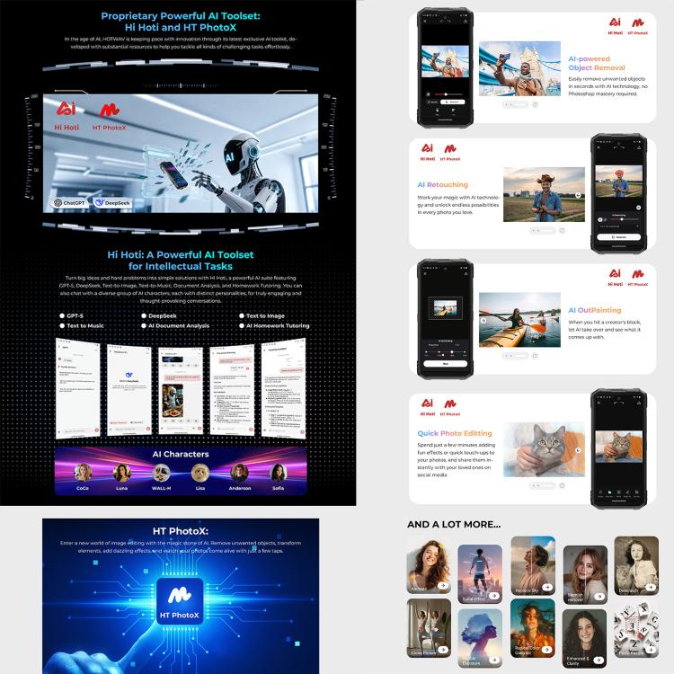 HOTWAV Hyper 8 Ultra Walkie-talkie Rugged Phone, 12GB+512GB, 6.8 inch Android 15 MediaTek MT8791 Dimensity 7050 Octa Core, Network: 5G, OTG, NFC, Hyper 8 Ultra