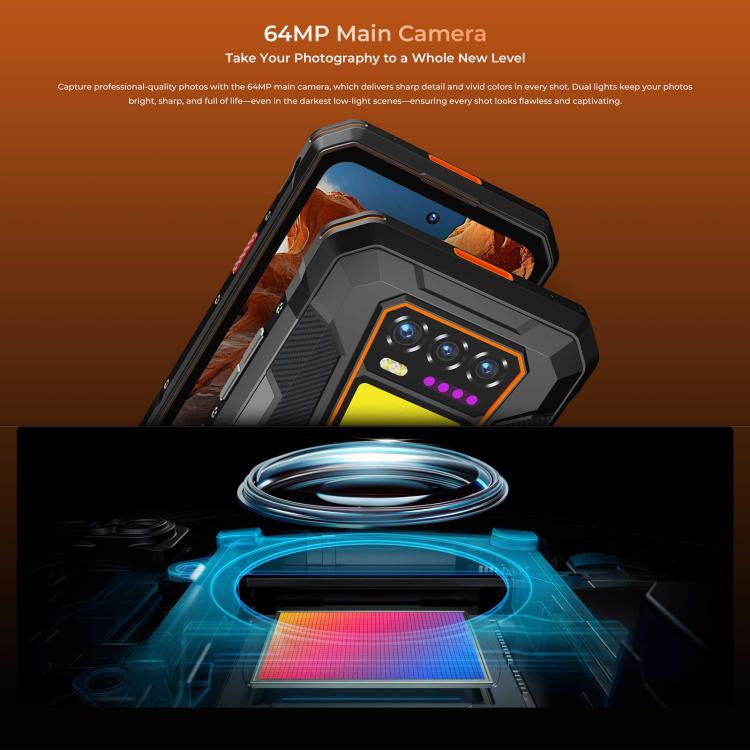 Oukitel WP58 Pro Rugged Phone, 8GB+512GB, Side Fingerprint Identification, 6.7 inch Android 15 UMS9621S Octa Core, NFC, OTG, Network: 5G, 8GB+512GB