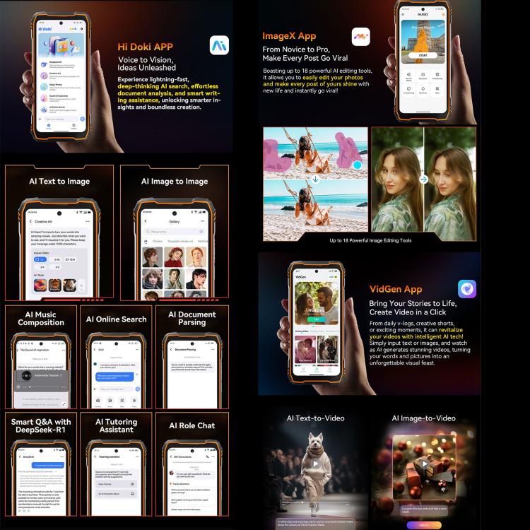 Blackview XPLORE 1, 12GB+256GB, 6.78 inch Android 15 Dimensity 7050 MT8791V/HZA Octa Core, Network: 5G, OTG, NFC, XPLORE 1 12GB+256GB