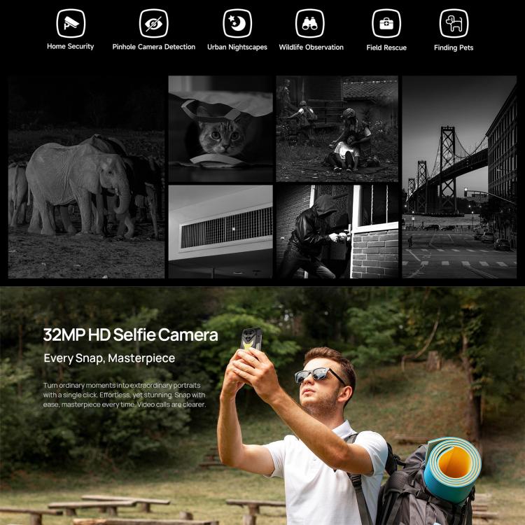 Ulefone Armor 34+, 16GB+512GB, Night Vision, IP68/IP69K Rugged Phone, 6.95 inch Android 15 MediaTek Dimensity 7400X Octa Core, Network: 5G, NFC, OTG, Armor 34+