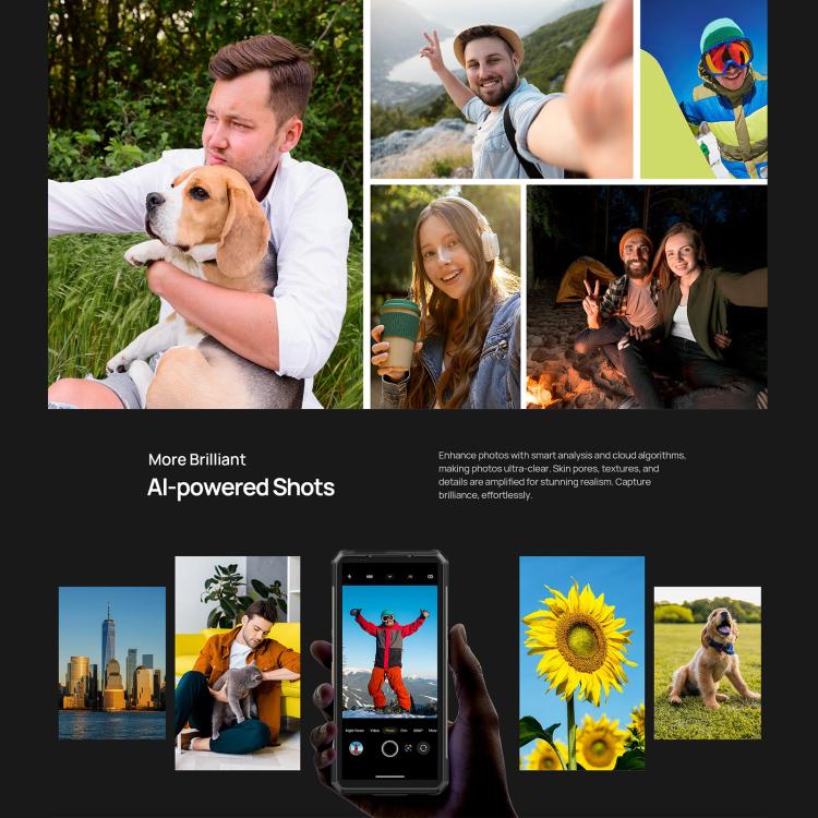 Ulefone Armor 34+, 16GB+512GB, Night Vision, IP68/IP69K Rugged Phone, 6.95 inch Android 15 MediaTek Dimensity 7400X Octa Core, Network: 5G, NFC, OTG, Armor 34+