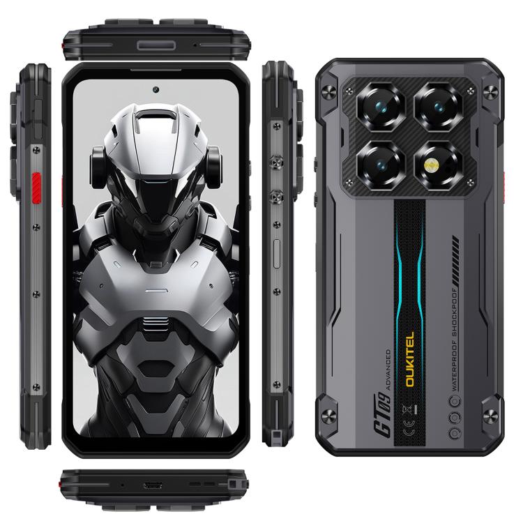 Oukitel WP60 Rugged Phone, 16GB+512GB, Night Vision, 108MP Camera, Side Fingerprint, 7.2 inch Android 15 MediaTek Dimensity 7025 Octa Core, NFC, OTG, Network: 5G, 16GB+512GB