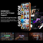 بلاك فيو WAVE 7C، 4 جيجابايت + 64 جيجابايت، شاشة 6.56 بوصة، أندرويد 16، Unisoc UMS312 Tiger T310 رباعي النواة، شبكة: 4G، OTG، 4 جيجابايت + 64 جيجابايت