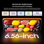 بلاك فيو WAVE 7C، 4 جيجابايت + 64 جيجابايت، شاشة 6.56 بوصة، أندرويد 16، Unisoc UMS312 Tiger T310 رباعي النواة، شبكة: 4G، OTG، 4 جيجابايت + 64 جيجابايت