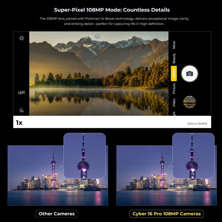 HOTWAV Cyper 16 Pro Rugged Phone, 8GB+512GB, 6.6 inch Android 15 MediaTek MT6789H Helio G100 Octa, Network: 5G, OTG, NFC