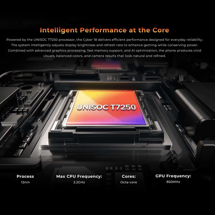HOTWAV Cyber 18 Rugged Phone, 8GB+256GB, 6.75 inch Android 16 Unisoc T7250 UMS9230E Octa Core, Network: 4G, NFC, OTG, Cyber 18
