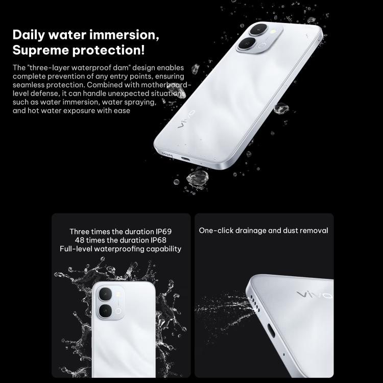 فيفو Y500i، 12GB+512GB، بصمة جانبية، شاشة 6.75 بوصة أندرويد 16 OriginOS 6 سناب دراجون 4 الجيل الرابع ثماني النواة، OTG، NFC، شبكة: 5G، 12GB+512GB