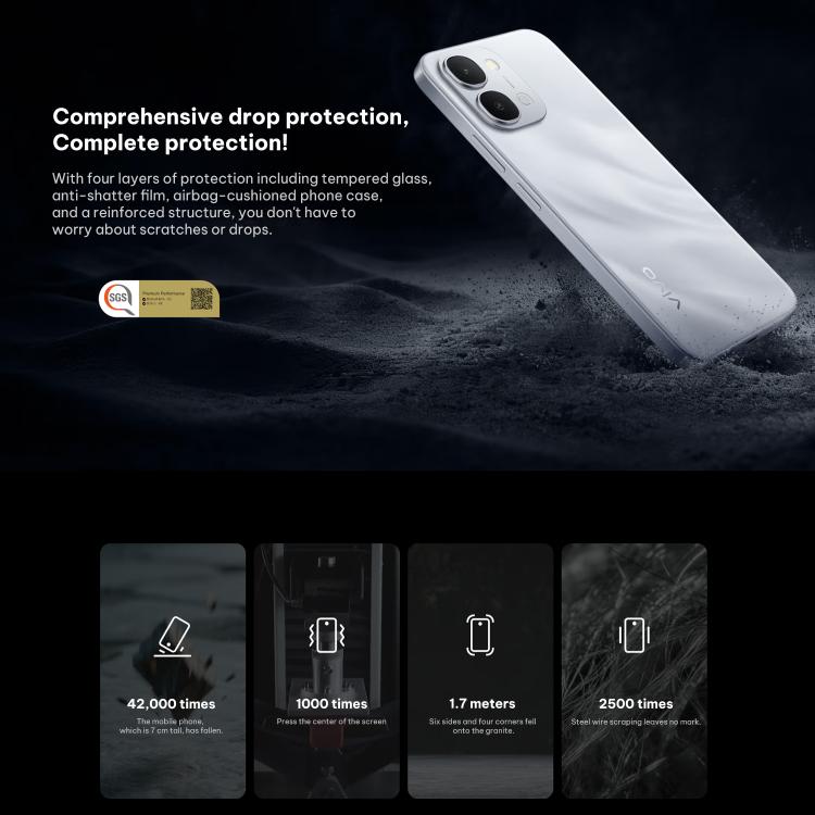 فيفو Y500i، 12GB+512GB، بصمة جانبية، شاشة 6.75 بوصة أندرويد 16 OriginOS 6 سناب دراجون 4 الجيل الرابع ثماني النواة، OTG، NFC، شبكة: 5G، 12GB+512GB