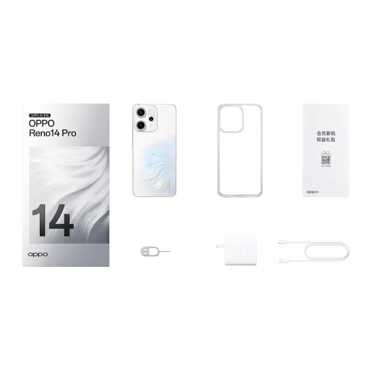 OPPO Reno14 Pro KI-Smartphone, 16 GB + 1 TB, Fingerabdrucksensor im Display, 6,83 Zoll ColorOS 15.0, Dimensity 8450 Octa-Core-Prozessor, NFC, OTG, Netzwerk: 5G, 16 GB + 1 TB