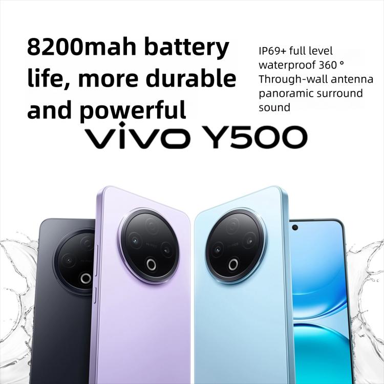 vivo Y500, 8GB+128GB, 6.77 inch Android 15 OriginOS 5 Dimensity 7300 Octa Core, OTG, NFC, Network: 5G, 8GB+128GB