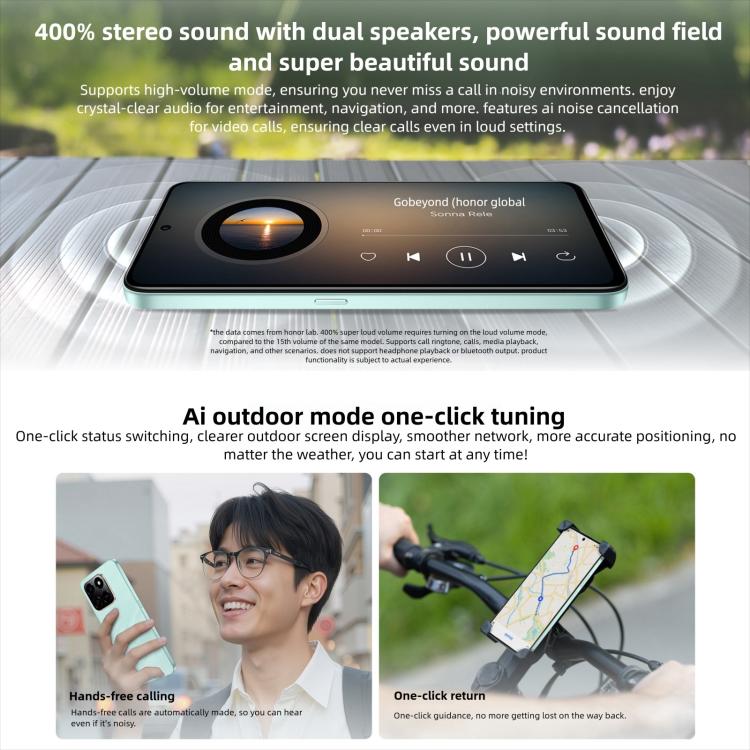 Honor Play10T, 8 GB + 128 GB, seitlicher Fingerabdrucksensor, 6,8 Zoll, Android 15, Magic OS 9.0, Snapdragon 6s Gen 3 Octa-Core-Prozessor, Netzwerk: 5G, 8 GB + 128 GB