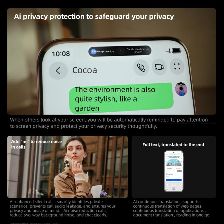 HUAWEI Pura 80 Ultra, 16GB+1TB, Side Fingerprint Identification, 6.8 inch HarmonyOS 5.1, NFC, OTG, Not Support Google Play, 16GB+1TB