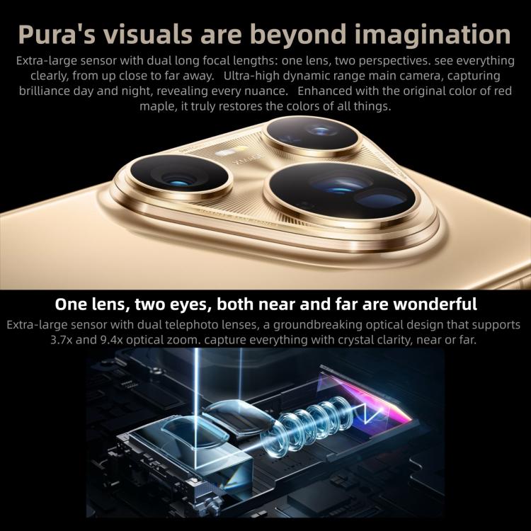 HUAWEI Pura 80 Ultra, 16 GB + 512 GB, seitlicher Fingerabdrucksensor, 6,8 Zoll, HarmonyOS 5.1, NFC, OTG, unterstützt Google Play nicht, 16 GB + 512 GB