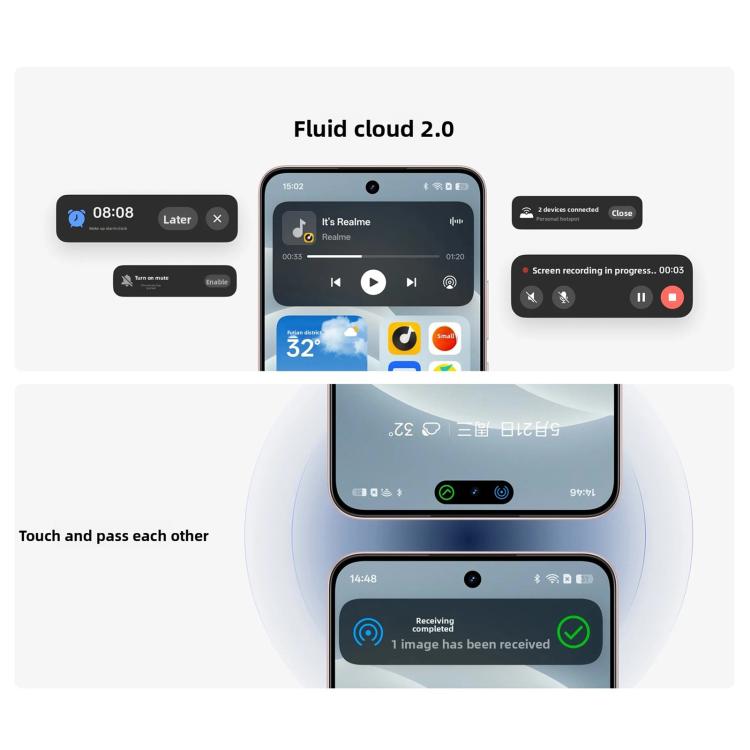 Realme 15,16GB+256GB, 6.77 inch Realme UI 6.0 Android 15 MediaTek Dimensity 7300+ Octa Core, NFC, Network: 5G, 16GB+256GB