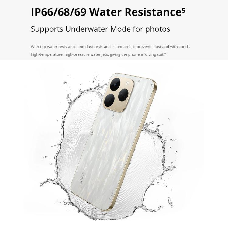 Realme 15T, 8GB+128GB, Screen Fingerprint Identification, 6.57 inch Realme UI 6.0 Android 15 MediaTek Dimensity 6400 Max Octa Core, NFC, Network: 5G, 8GB+128GB