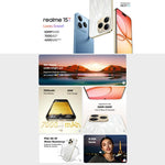 Realme 15T, 12GB+256GB, Screen Fingerprint Identification, 6.57 inch Realme UI 6.0 Android 15 MediaTek Dimensity 6400 Max Octa Core, NFC, Network: 5G, 12GB+256GB
