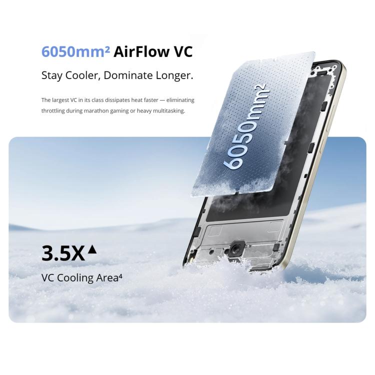 Realme 15T, 12GB+512GB, Screen Fingerprint Identification, 6.57 inch Realme UI 6.0 Android 15 MediaTek Dimensity 6400 Max Octa Core, NFC, Network: 5G, 12GB+512GB