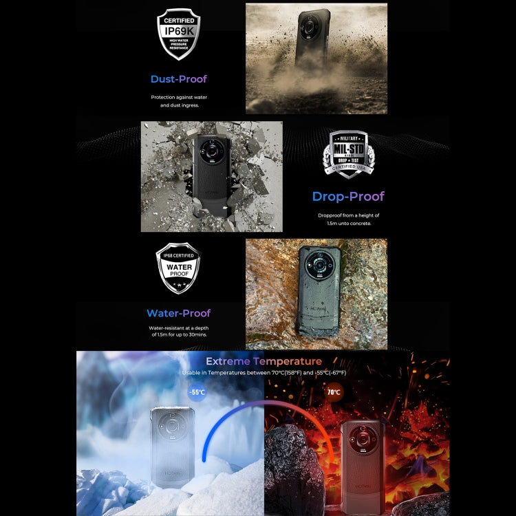 HOTWAV T7 Rugged Phone, 6GB+256GB, 6280mAh, 6.6 inch Android 13 MT8788 Octa Core, Network: 4G, OTG