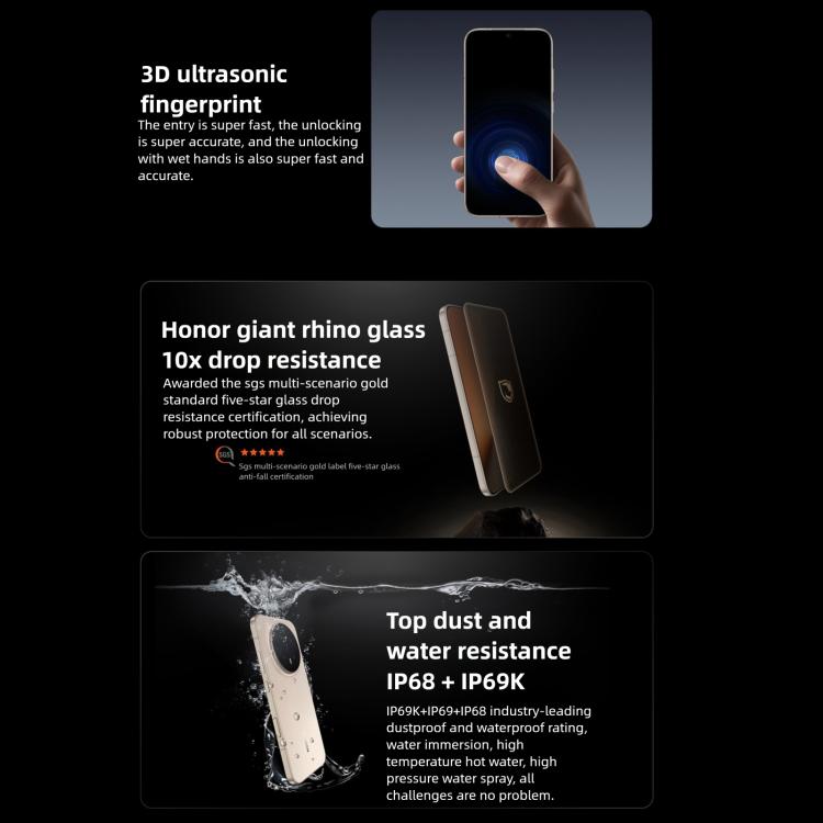Honor Magic8, 12GB+256GB, Screen Fingerprint, 6.58 inch MagicOS 10.0 / Android 16 Snapdragon 8 Elite Gen 5th Octa Core, Network: 5G, NFC, OTG, 12GB+256GB