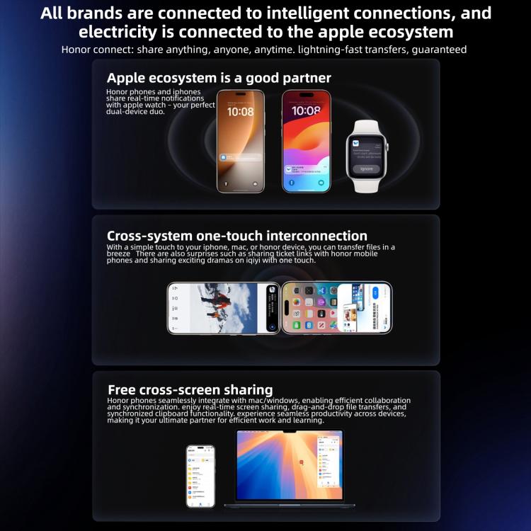 Honor Magic8 Pro, 12GB+256GB, Screen Fingerprint, 6.71 inch MagicOS 10.0 / Android 16 Snapdragon 8 Elite Gen 5 Octa Core, Network: 5G, NFC, OTG, 12GB+256GB