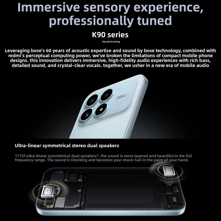 Xiaomi Redmi K90, 12GB+256GB, 6.59 inch Xiaomi HyperOS 3 Snapdragon 8 Elite Octa Core, NFC, Network: 5G, 12GB+256GB