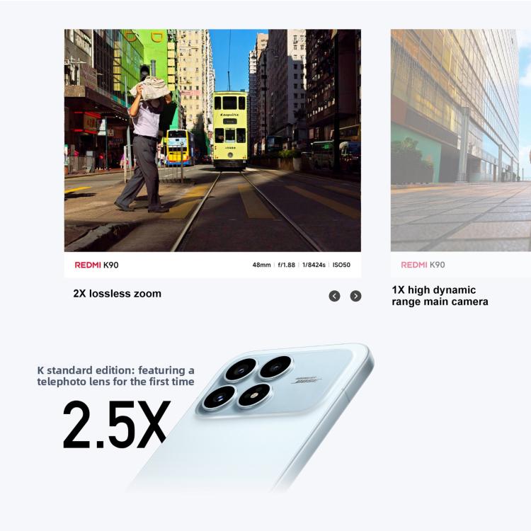 Xiaomi Redmi K90, 16GB+512GB, 6.59 inch Xiaomi HyperOS 3 Snapdragon 8 Elite Octa Core, NFC, Network: 5G, 16GB+512GB