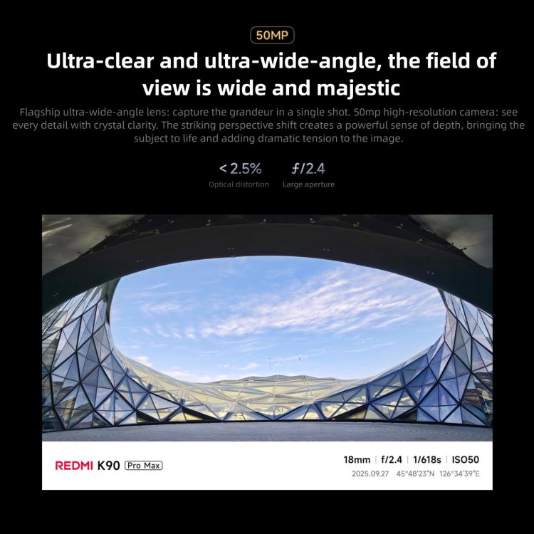 Xiaomi Redmi K90 Pro Max, 12GB+256GB, 6.9 inch Xiaomi HyperOS 3 Snapdragon 8 Elite Gen 5 Octa Core, NFC, Network: 5G, 12GB+256GB