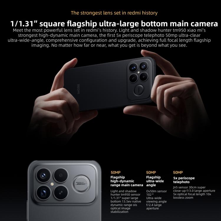 Xiaomi Redmi K90 Pro Max, 12GB+512GB, 6.9 inch Xiaomi HyperOS 3 Snapdragon 8 Elite Gen 5 Octa Core, NFC, Network: 5G, 12GB+512GB