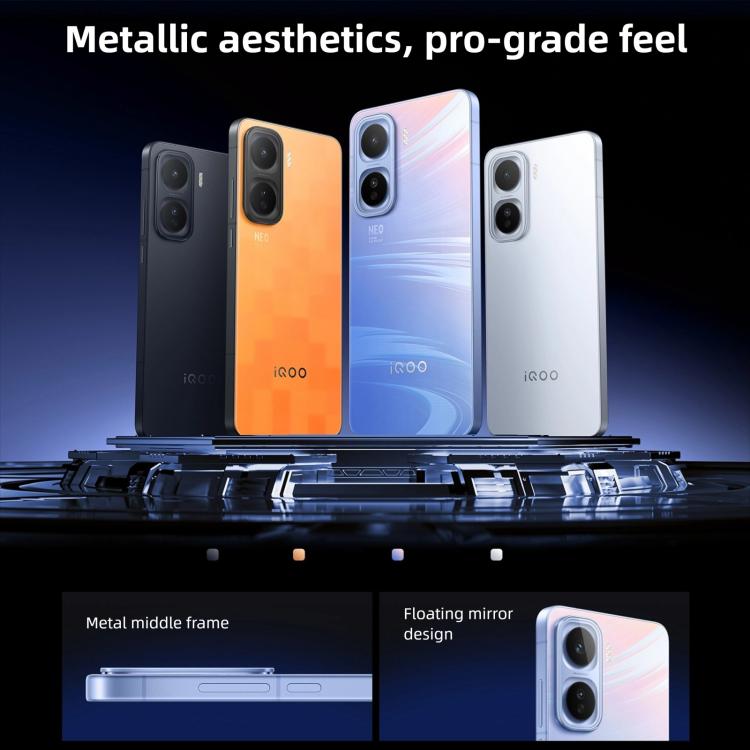 هاتف vivo iQOO Neo11، 12GB+512GB، التعرف على الوجه / بصمة الشاشة، شاشة 6.82 بوصة أندرويد 16 OriginOS 6 معالج Snapdragon 8 Elite ثماني النواة، OTG، NFC، شبكة: 5G، iQOO Neo11، 12GB+512GB